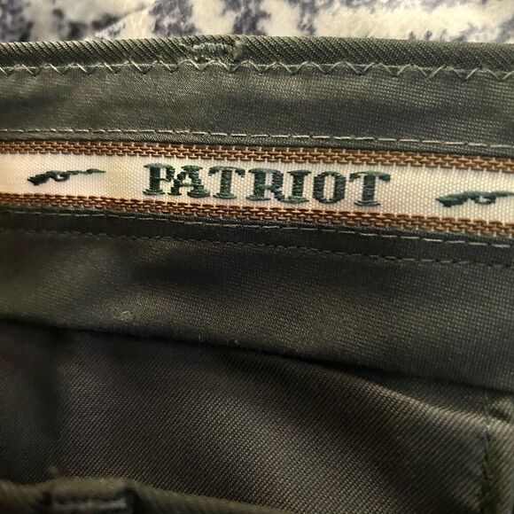 Patriot Dress Pants Mens 35x30 Polyester Olive Green Straight Leg - Picture 4 of 8